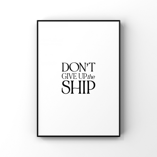 Dont give up the ship wall art, Nautical Wall Art, Lake House Decor, Lake House Wall Art, Nautical Decor, Nautical Wall Art,Great Lakes Gift