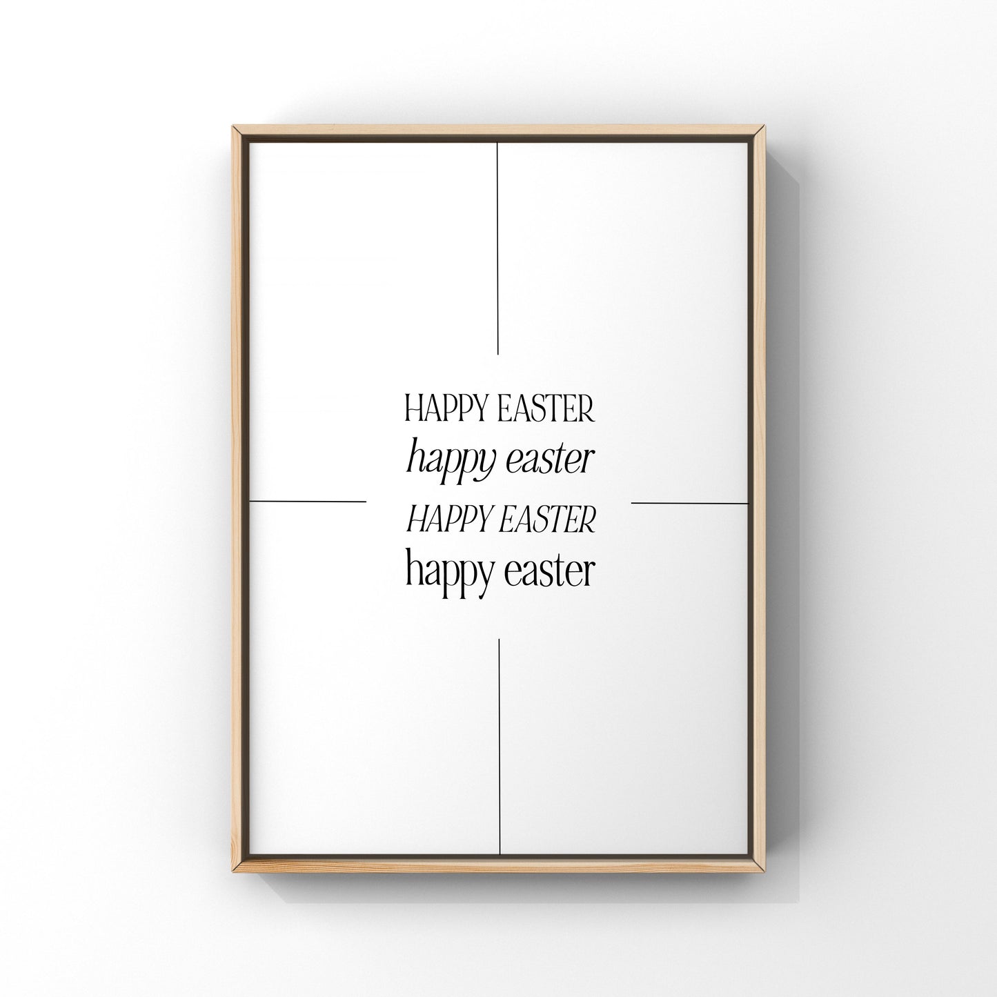 Happy Easter, Easter print, Easter wall art, Easter home decor, Easter typography print, Easter decorations