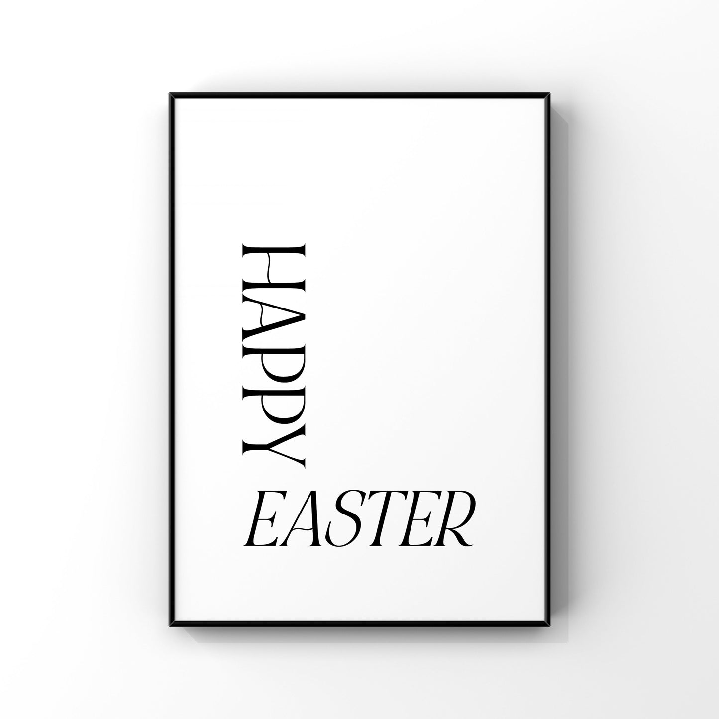 Happy Easter typography print, Easter print, Easter wall art, Easter home decor, Easter typography print, Easter decorations