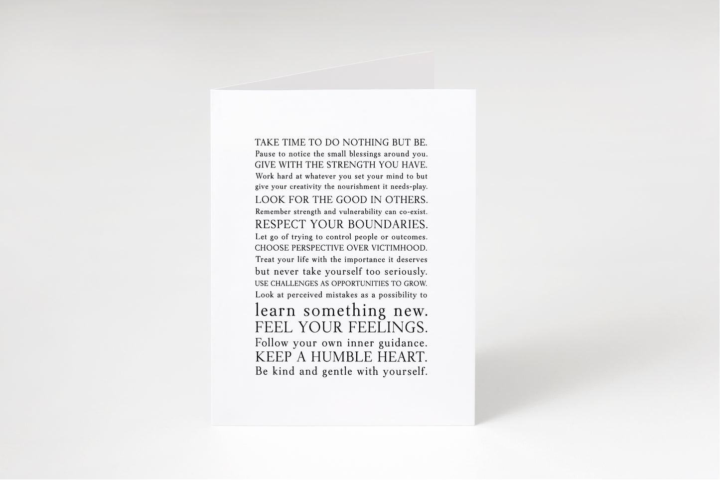 Words to live by,Manifesto card,Graduation card,Inspirational card,Motivational saying,Encouragement card,Personal growth,Self-growth