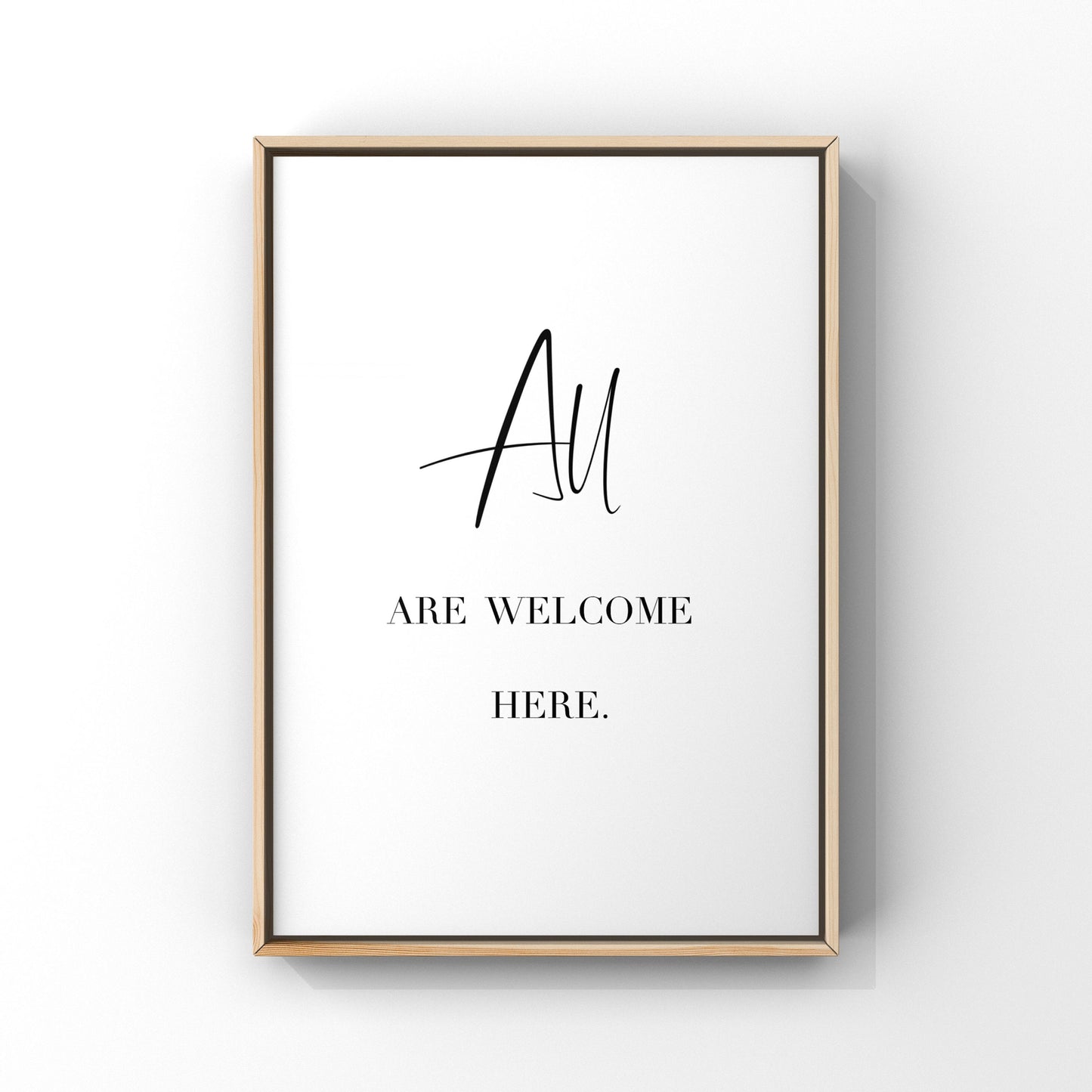 All are welcome here, All are welcome here sign,All are welcome here poster,Guest Bedroom Decor,Home Wall Decor,Living Room Art,Entryway Art