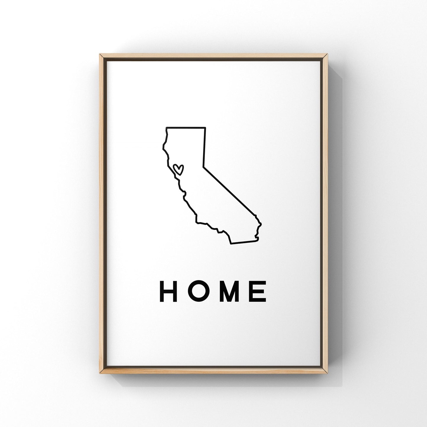 Custom California art, Custom state print, California home art, California wall art, Personalized California map, California unique gift
