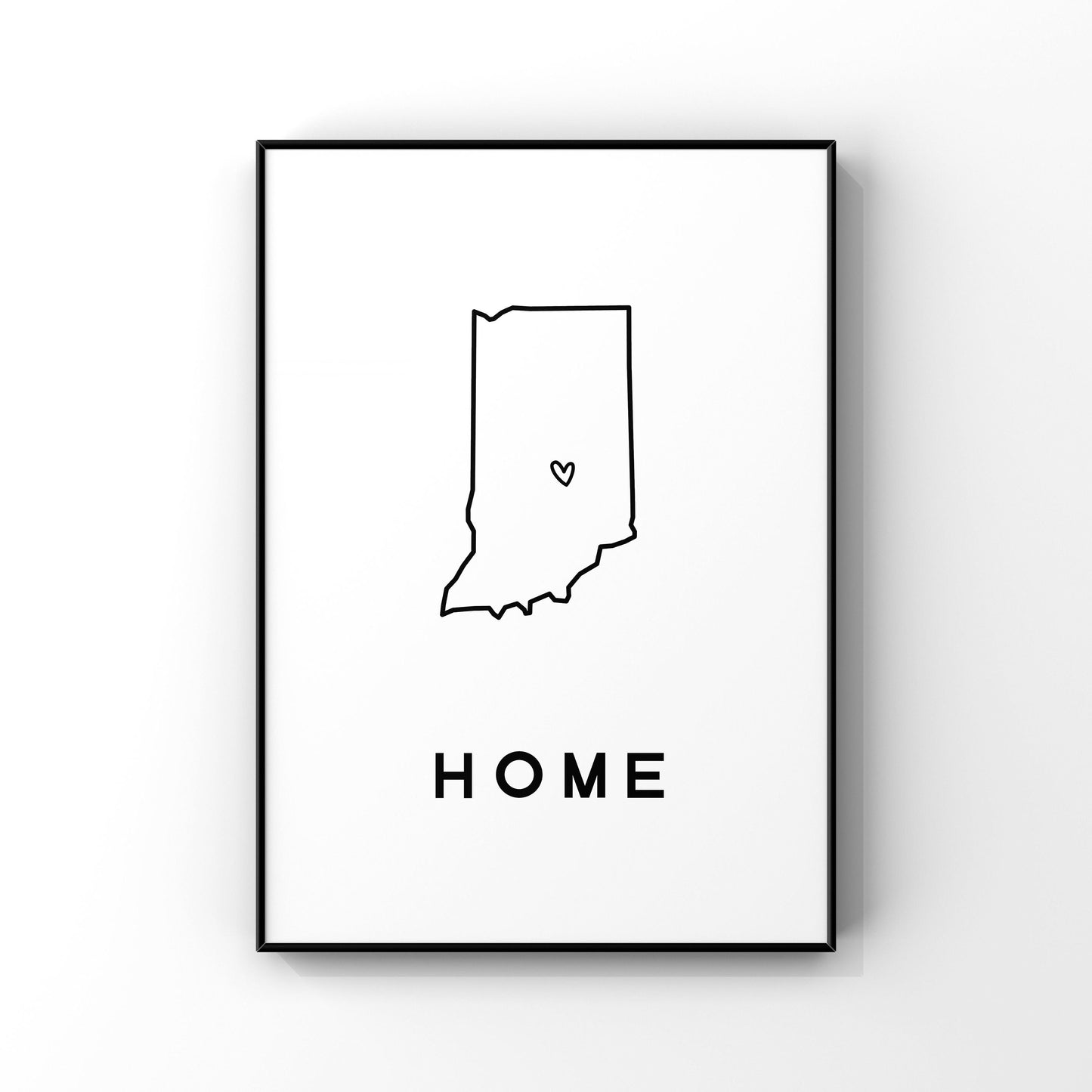 Custom Indiana state art, Custom state print,Indiana home art,Indiana wall art,Personalized map,Indiana unique gift,Housewarming gift,Home