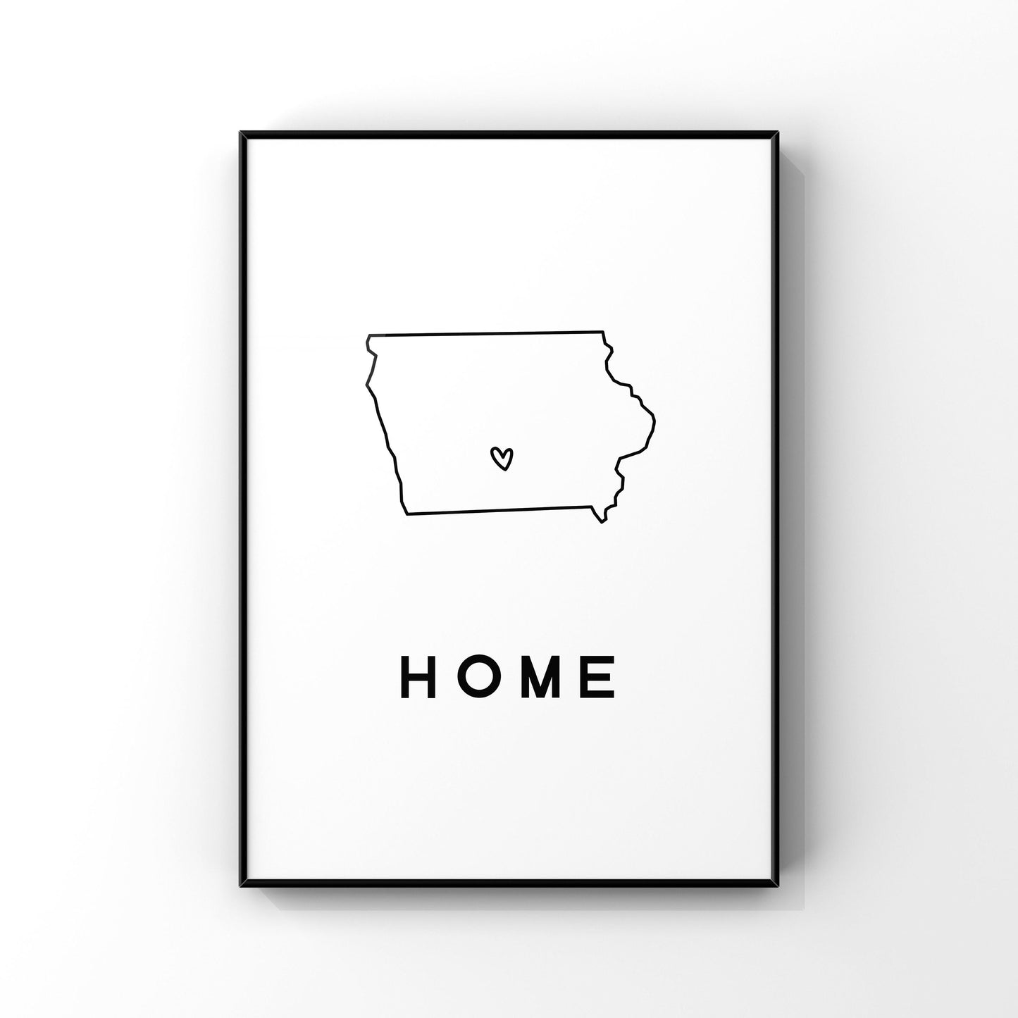 Custom Iowa state art, Custom state print,Iowa home art,Iowa wall art,Personalized map,Iowa unique gift,Housewarming gift,New Home,Dorm gift