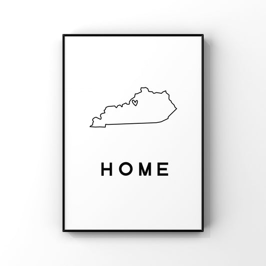 Custom Kentucky state art, Custom state print,Kentucky home art,Kentucky wall art,Personalized map,Kentucky unique gift,Housewarming gift
