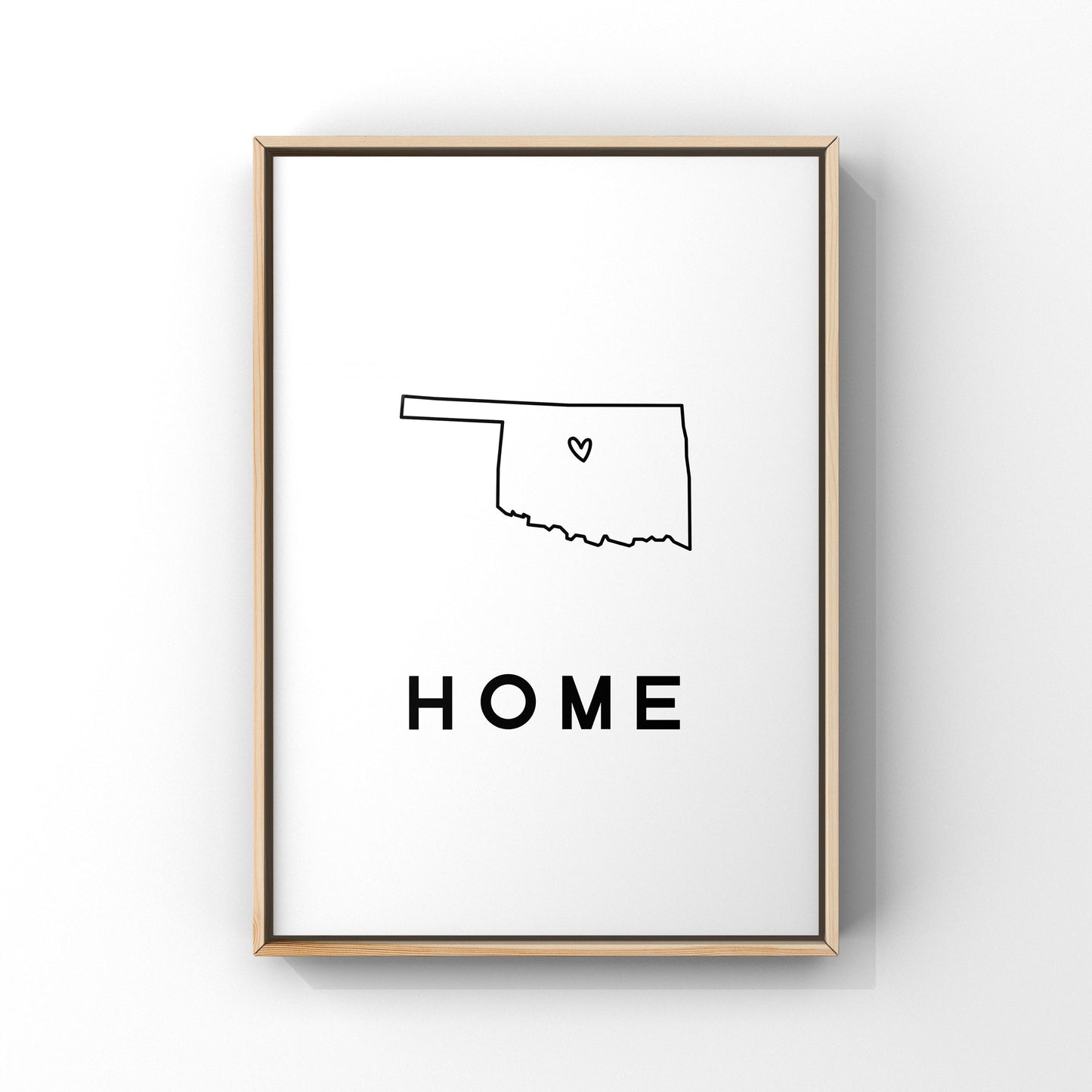 Custom Oklahoma art, Custom state print,Oklahoma home art,Oklahoma wall art,Personalized map,Oklahoma unique gift,Housewarming gift,New home