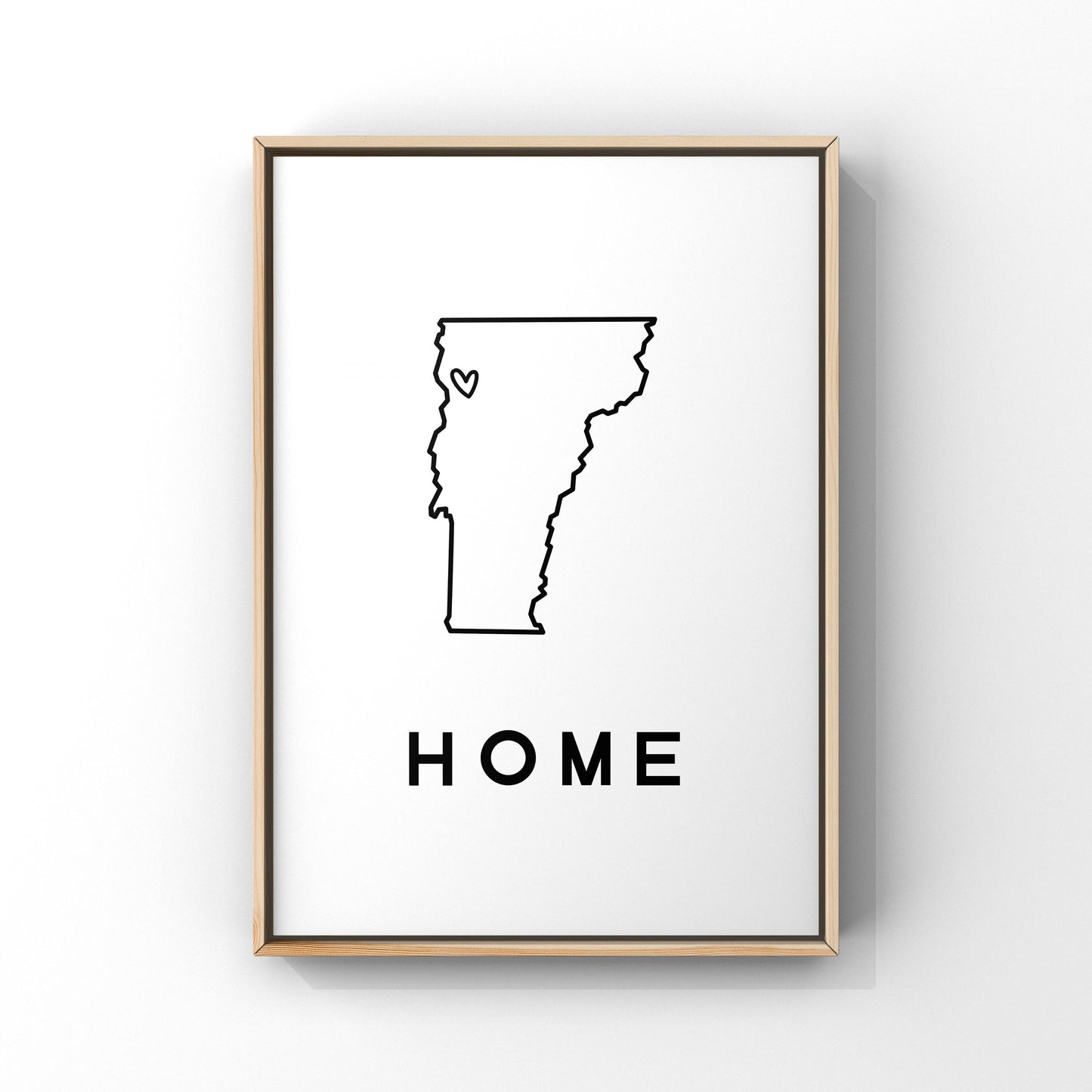 Custom Vermont art, Custom state print,Vermont home art,Vermont wall art,Personalized map,Vermont unique gift,New home,Housewarming gift