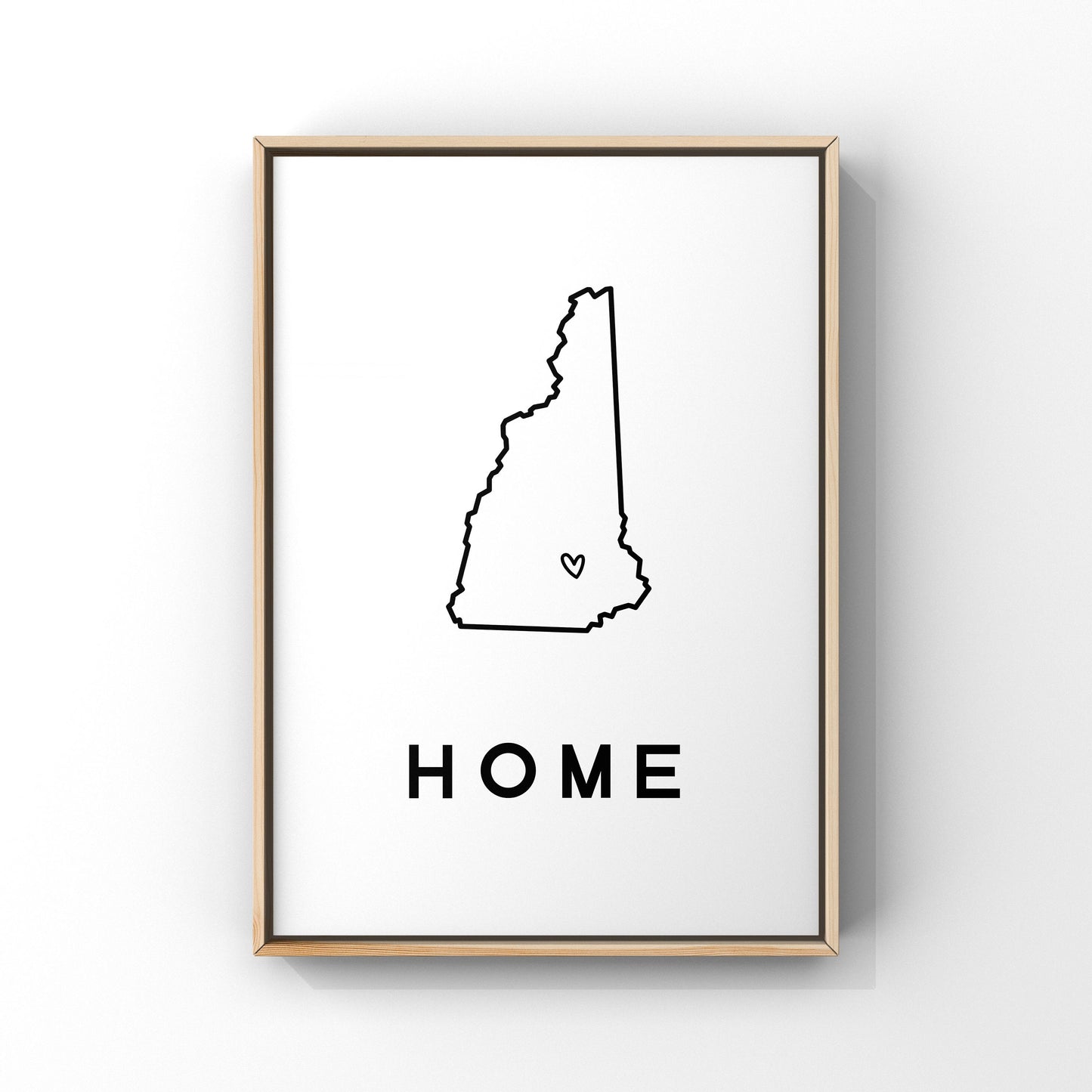 Custom New Hampshire art, Custom state print,New Hampshire home art,New Hampshire wall art,Personalized map,New Hampshire unique gift,Home