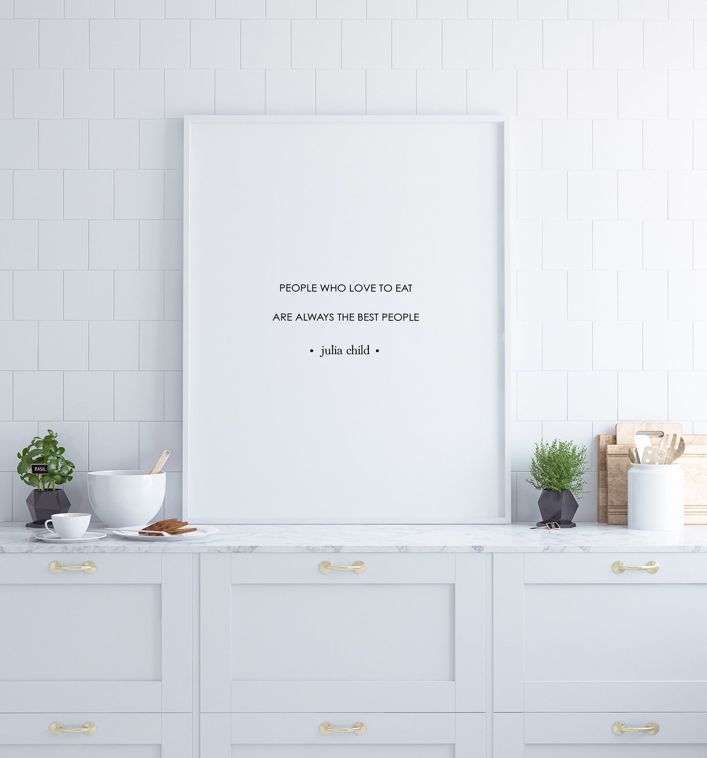 People who love to eat are always the best people,Julia Child quote,Kitchen decor,Kitchen wall art,Foodie gift,Dining room decor,Home decor