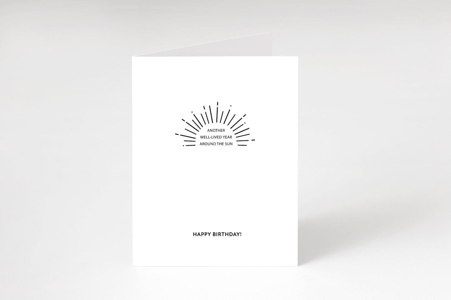 Another well lived year around the sun,Birthday card,Happy Birthday,Simple birthday card,Card for friend,Gender neutral card,