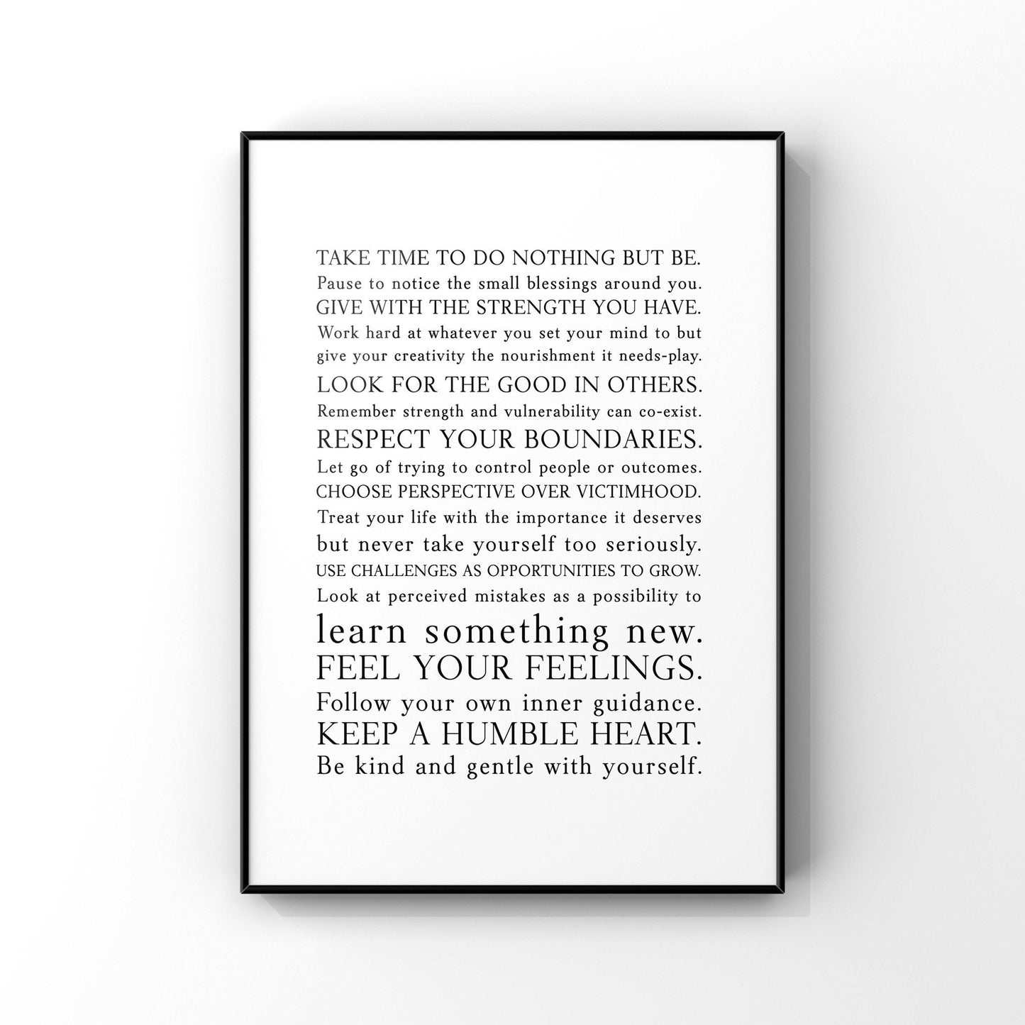 Words to live by,Manifesto art print,Graduation gift,Inspirational quote print,Motivational saying,Encouragement gift,Family manifesto