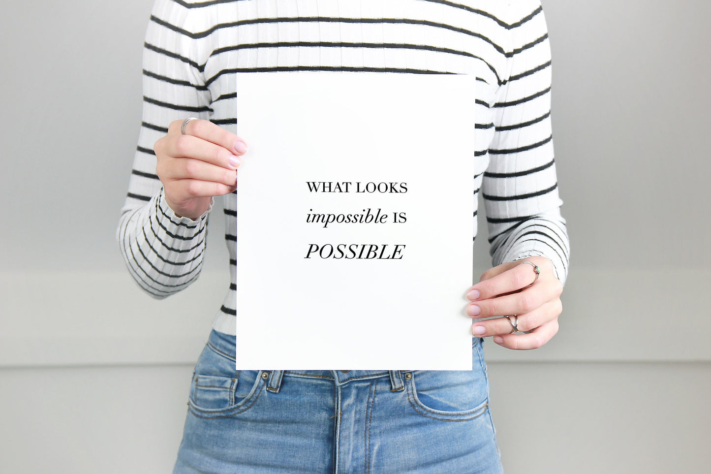 What looks impossible is possible,Inspirational wall art,Motivational quote print,Positive quote,Office wall art,Encouragement gift