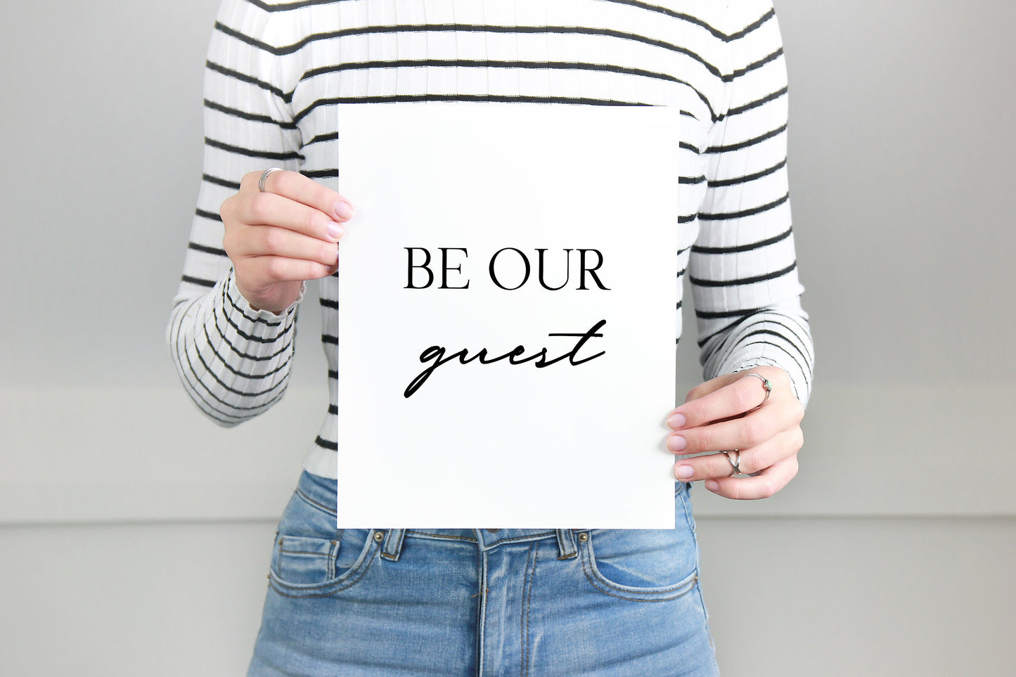 Be Our Guest Print, Home Decor Print, Quote Wall Art, Guest Room Decor,Guest Bedroom Print,Be Our Guest Sign,Wedding Table Decor,Minimalist