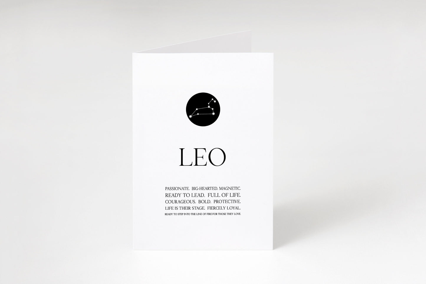 Leo greeting card,Zodiac Leo card,Zodiac birthday card,Leo constellation card,Astrology card,Leo gift,Zodiac greeting card