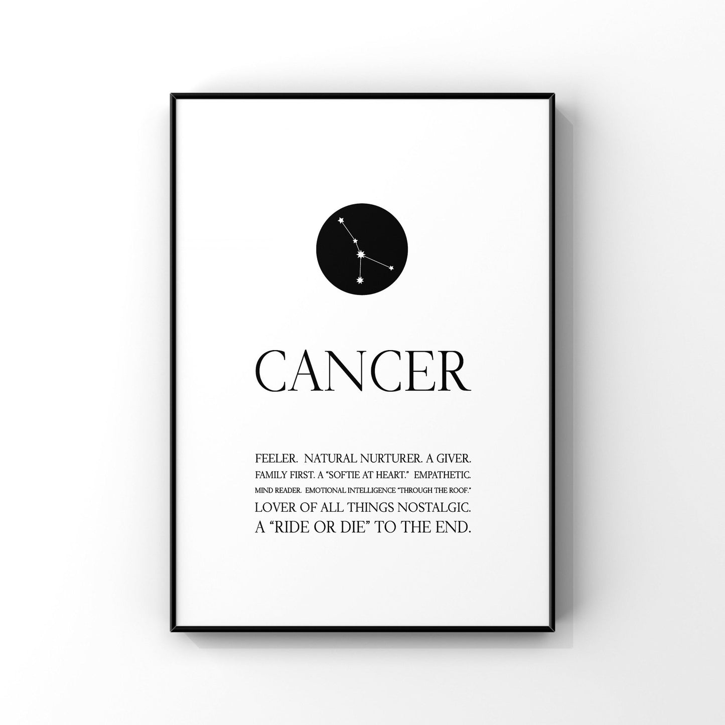 Cancer print,Cancer wall art,Zodiac Cancer print,Cancer constellation,Cancer gift,Zodiac print,Astrology print,Star sign,Zodiac birthday