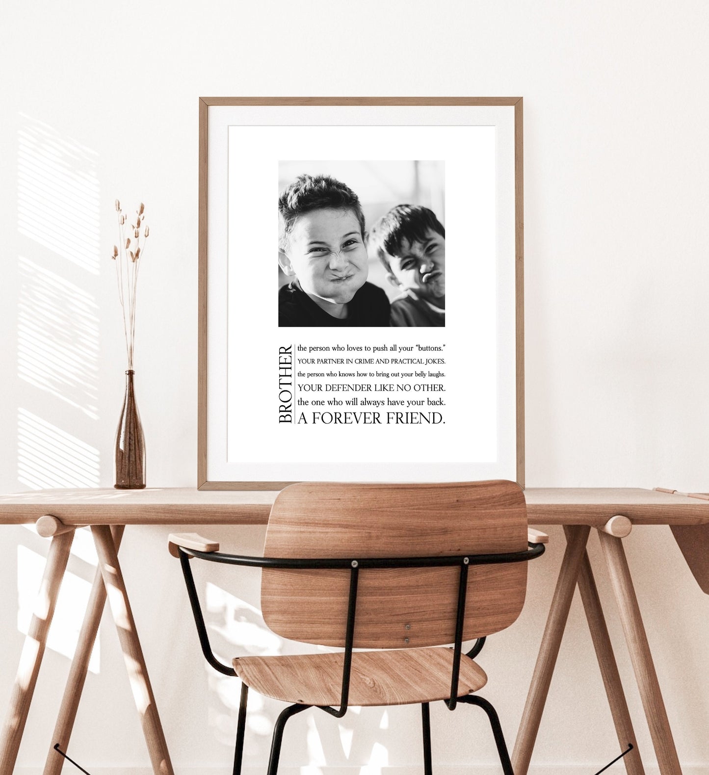 Custom Brother definition,Personalized Brother print,Definition print,Photo gift for Brother,Customized brother gift,Brother birthday gift