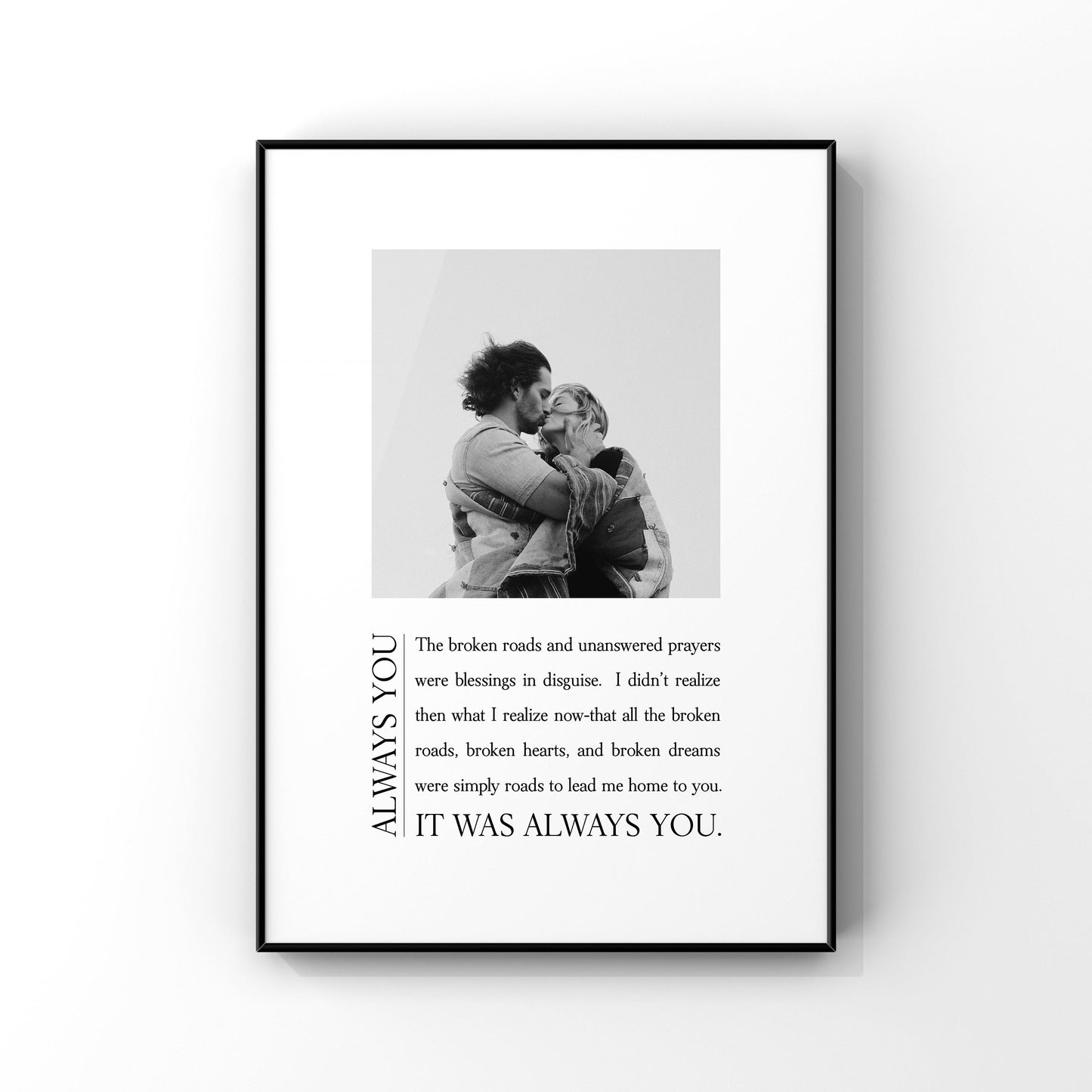 Custom always you,Personalized always you,Always you definition print,Anniversary photo gift,Gift for spouse,Customized photo gift