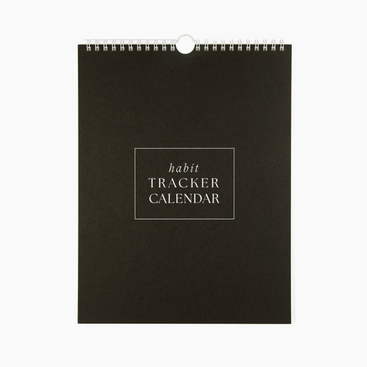 Habit tracker calendar,Twelve month habit tracker wall calendar,Minimalist habit tracker calendar